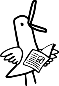 Illustration du canard de Cancan avec un journal