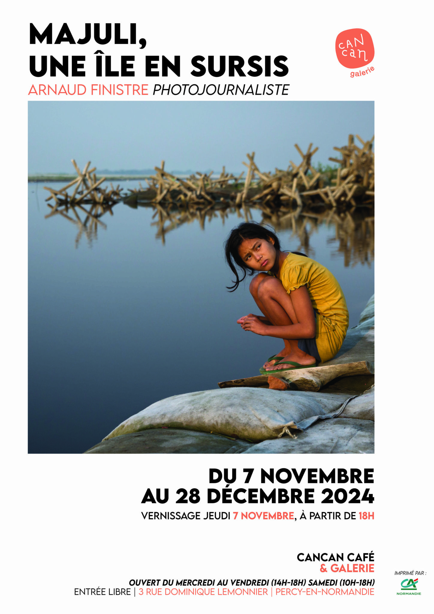 Affiche expo Majuli, une île en sursis