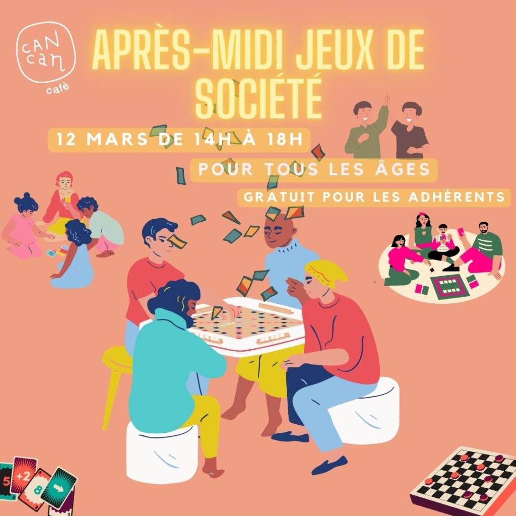 après-midi jeux de société le 12 mars