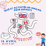 quiz et activités en anglais pour les enfants le 16 avril