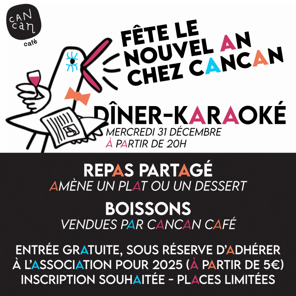 Nouvel an chez Cancan Repas partagé karaoké