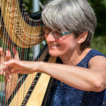 Catherine Baudichet à la harpe