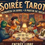 affiche soirée tarot à cancan café