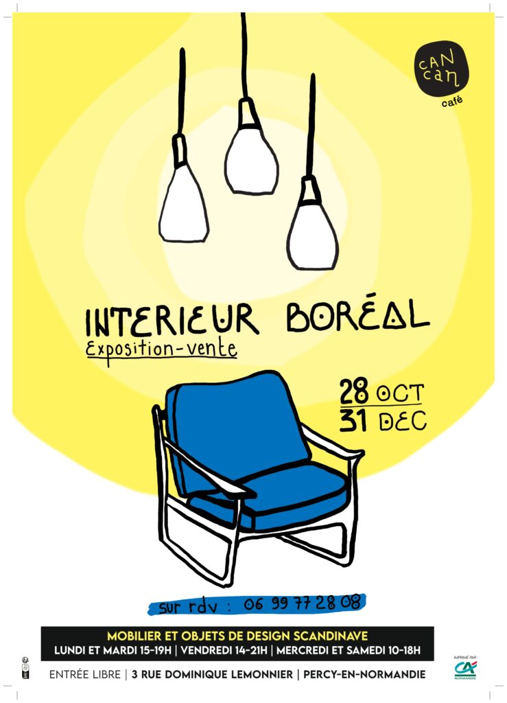 affiche exposition intérieur boréal