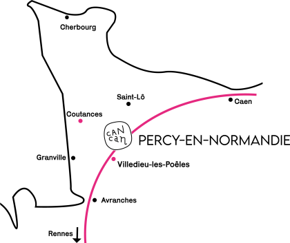 carte minimaliste manche cancan café percy en normandie